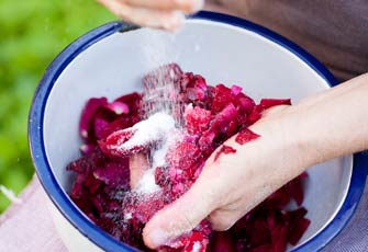 hand made rose petal jam